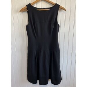 White House Black market dress women's size 4 pleated thick school uniform black